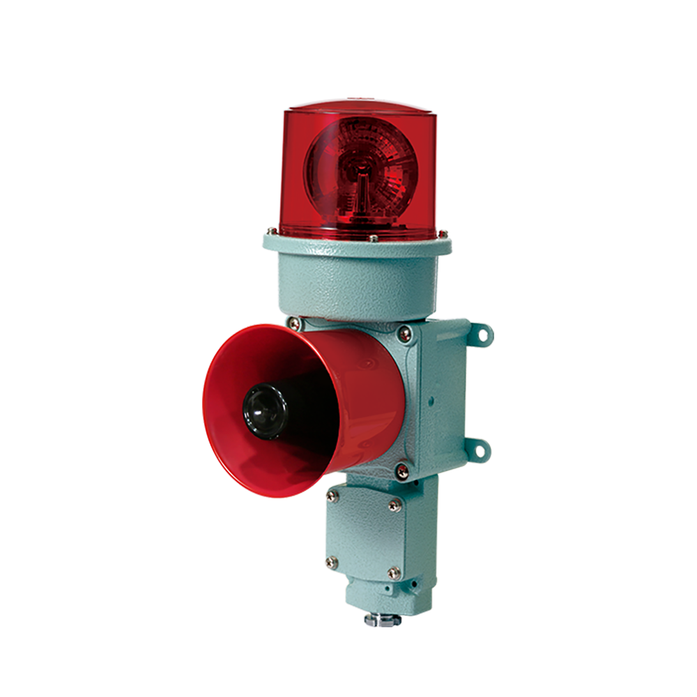 SEDLR Ø125 Vessel/Fully enclosed Signal/Warning light & Electric Horn  Combination, LED Rotating Beacon with Sounder-Qlight